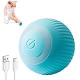 ILantule Katzenspielzeug Elektrisch Katzenball,360 Grad Rollbal Interaktives Katzenspielzeug USB Wiederaufladbarer Elektrische Katzenbälle für Katzen/Hund