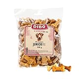DIBO Junior-Mix, 500g-Beutel, Backwaren als gesunde, natürliche Ernährung für Hunde, Hundefutter, Barf, B.A.R.F., Leckerli, Hundekekse