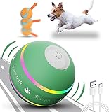 Petiepaw Interaktives Hunde Ball Spielzeug, Strapazierfähiger Automatisch Rollender Ball für Welpen/Kleine, USB Wiederaufladbar