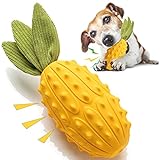 Acecy Hundespielzeug, Kauspielzeug Hund Fast Unzerstörbar, Quietschend Hunde Spielzeug Für Welpen Mittelgroße und Große, Gummi Gehörnte Melone Dog Toys