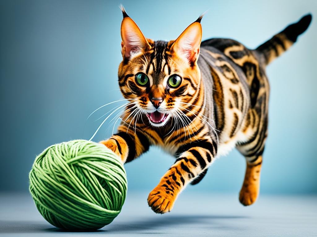 Spielende Bengal Katze